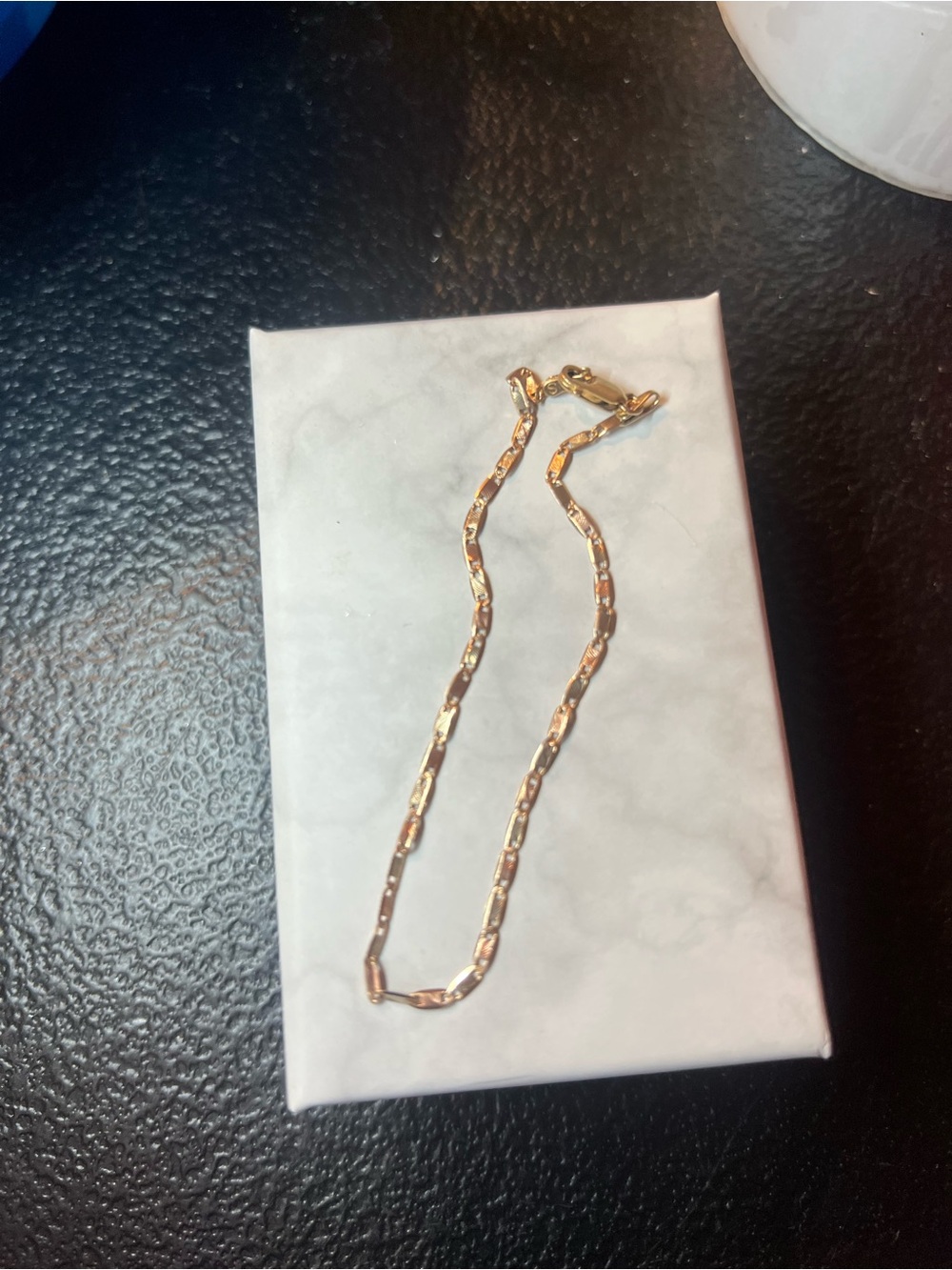 Multi color 10k gold dainty bracelet